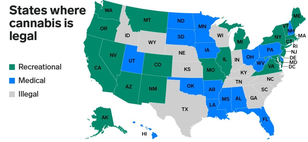 The ultimate guide to US marijuana legalization: The key dates to know in each state, and which...