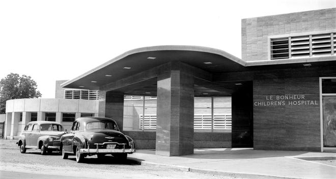 June 15, 1952: The $2,000,000 Le Bonheur Children's Hospital, which will be dedicated to the children of the Mid-South in upcoming ceremonies, is strikingly beautiful and pleasant looking from the outside.